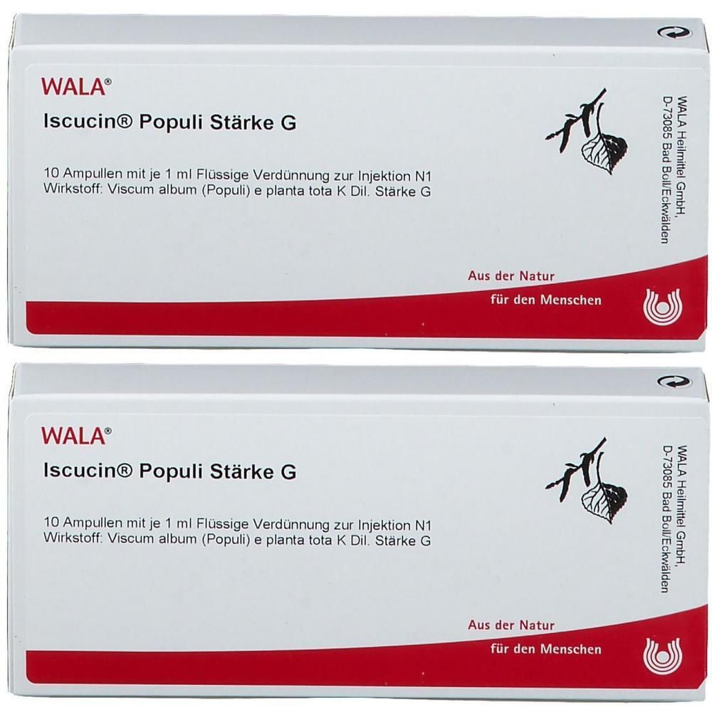 Iscucin populi Stärke G Ampullen 2x 2x10x1 ml