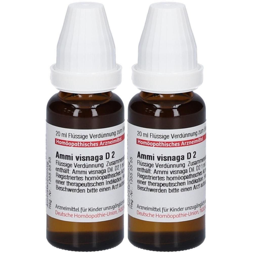 Ammi Visnaga D 2 Dilution 2x 2x20 ml