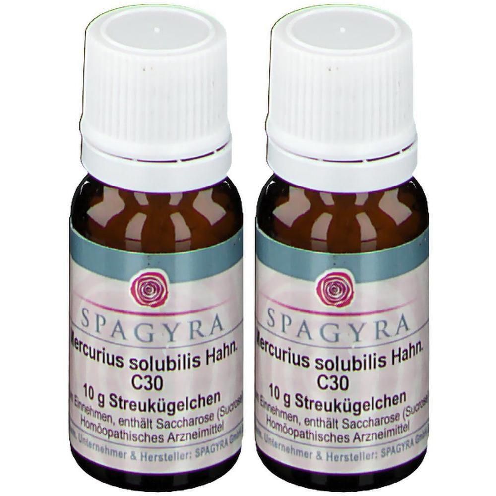 Mercurius Solubilis Hahnemanni C 30 Globuli 2x 2x10 g