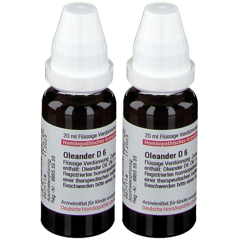 Oleander D 6 Dilution 2x 2x20 ml