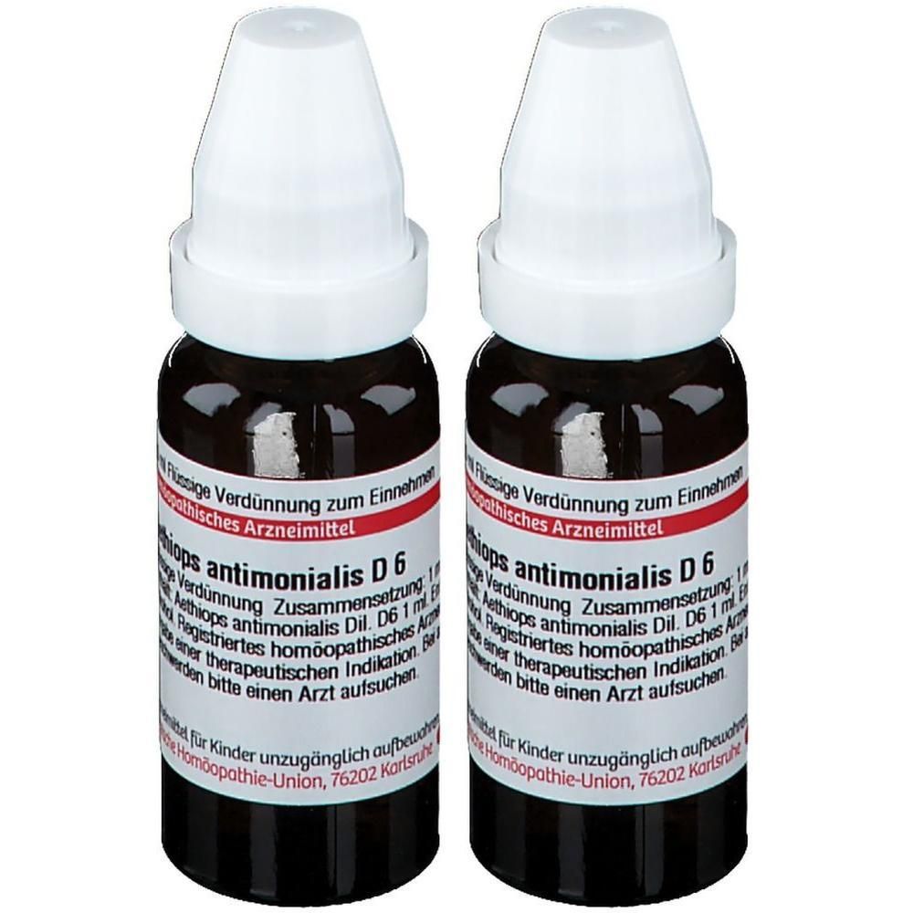 Aethiops Antimonialis D 6 Dilution 2x 2x20 ml