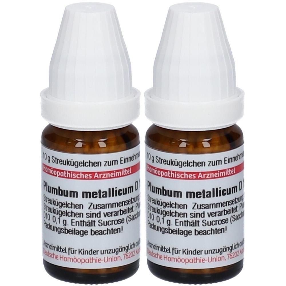 Plumbum Metallicum D 10 Globuli 2x 2x10 g