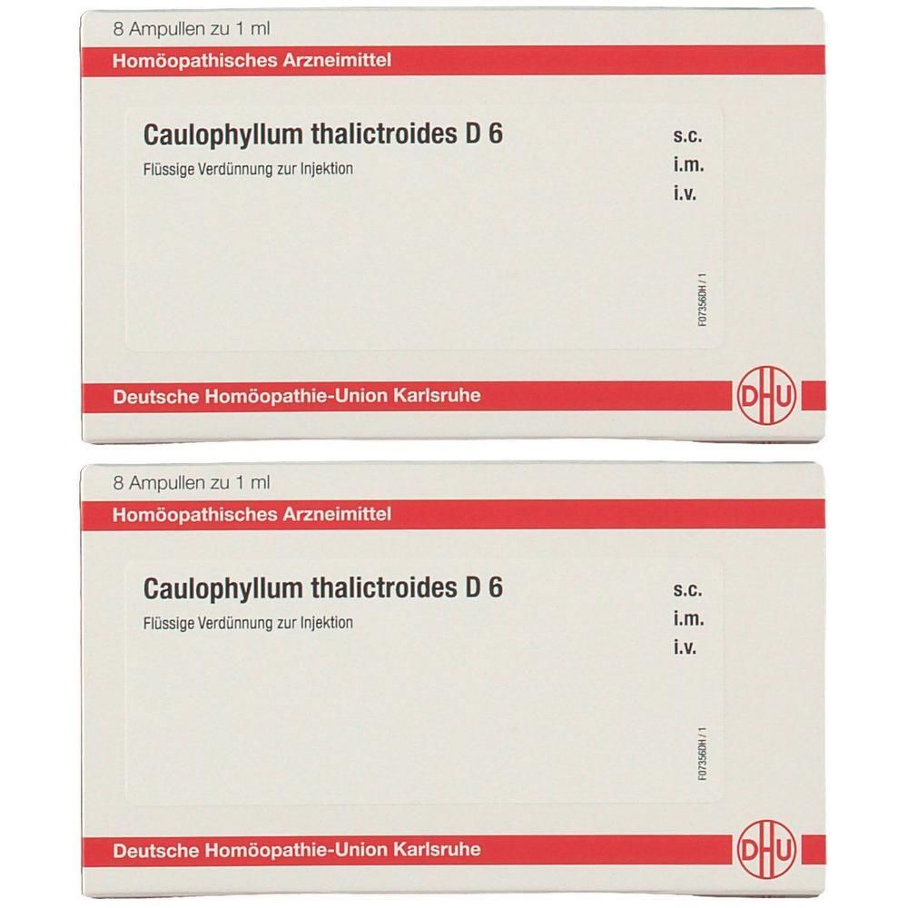 Caulophyllum Thalictroides D 6 Ampullen 2x 2x8x1 ml