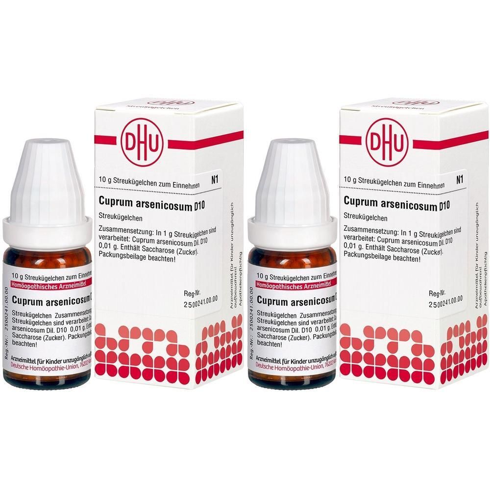 Cuprum Arsenicosum D 10 Globuli 2x 2x10 g