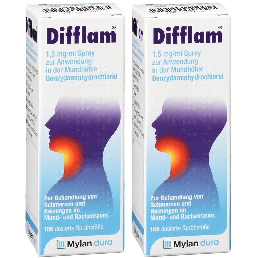 Difflam 1,5 mg/ml Spray zur Anw.i.d.Mundhöhle 2x 2x30 ml