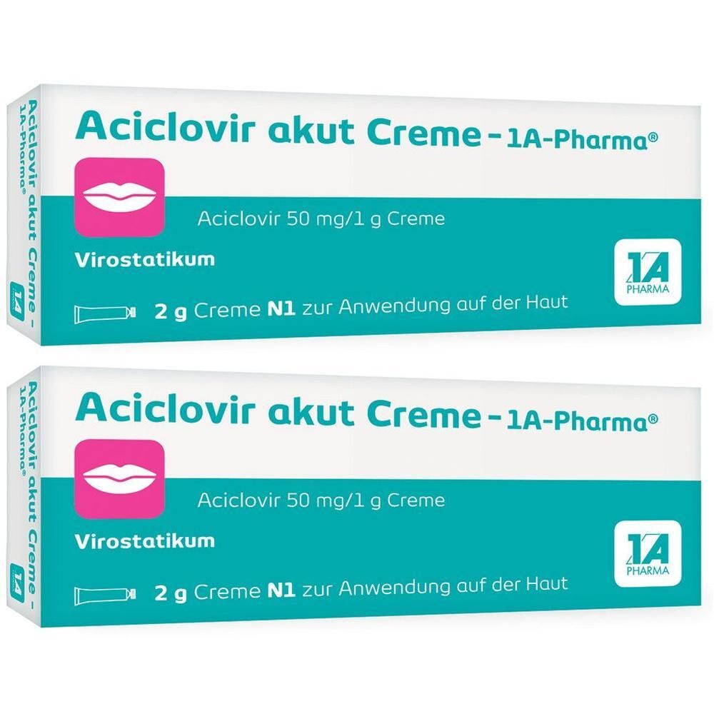 Aciclovir akut Creme-1A Pharma 2x 2x2 g Creme