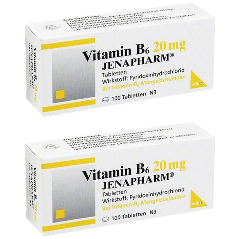 Vitamin B6 20 mg Jenapharm Tabletten 2x 2x100 St