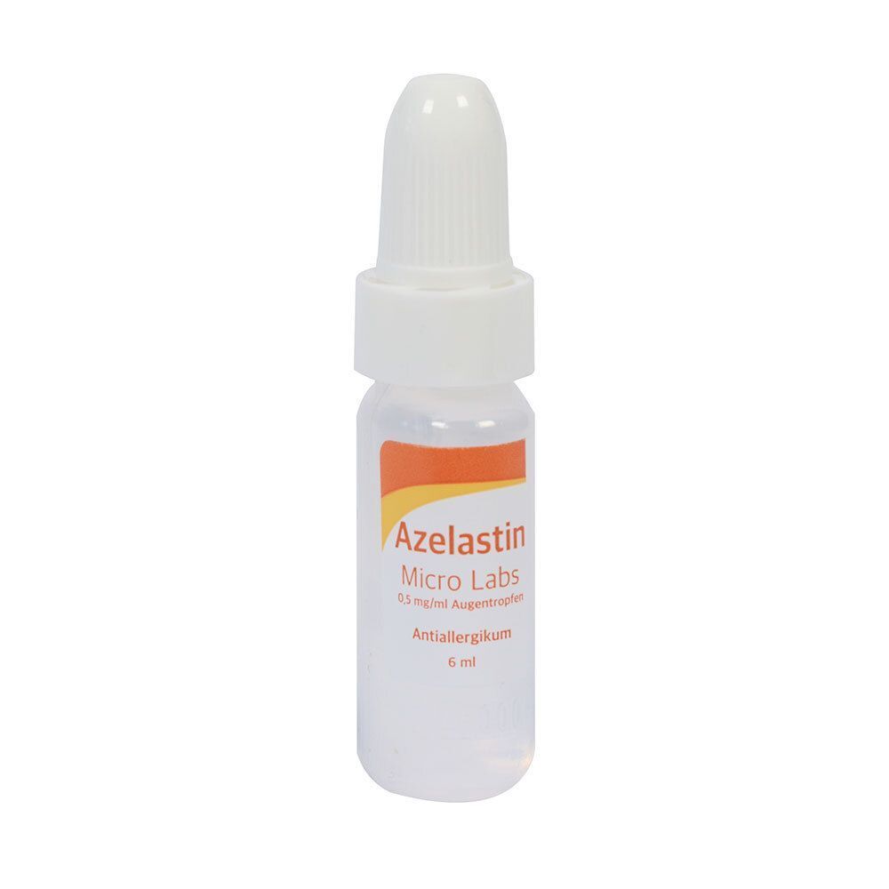 Azelastin Micro Labs 0,5 mg/ml Augentropfen, 6 ml, Tropfflasche.