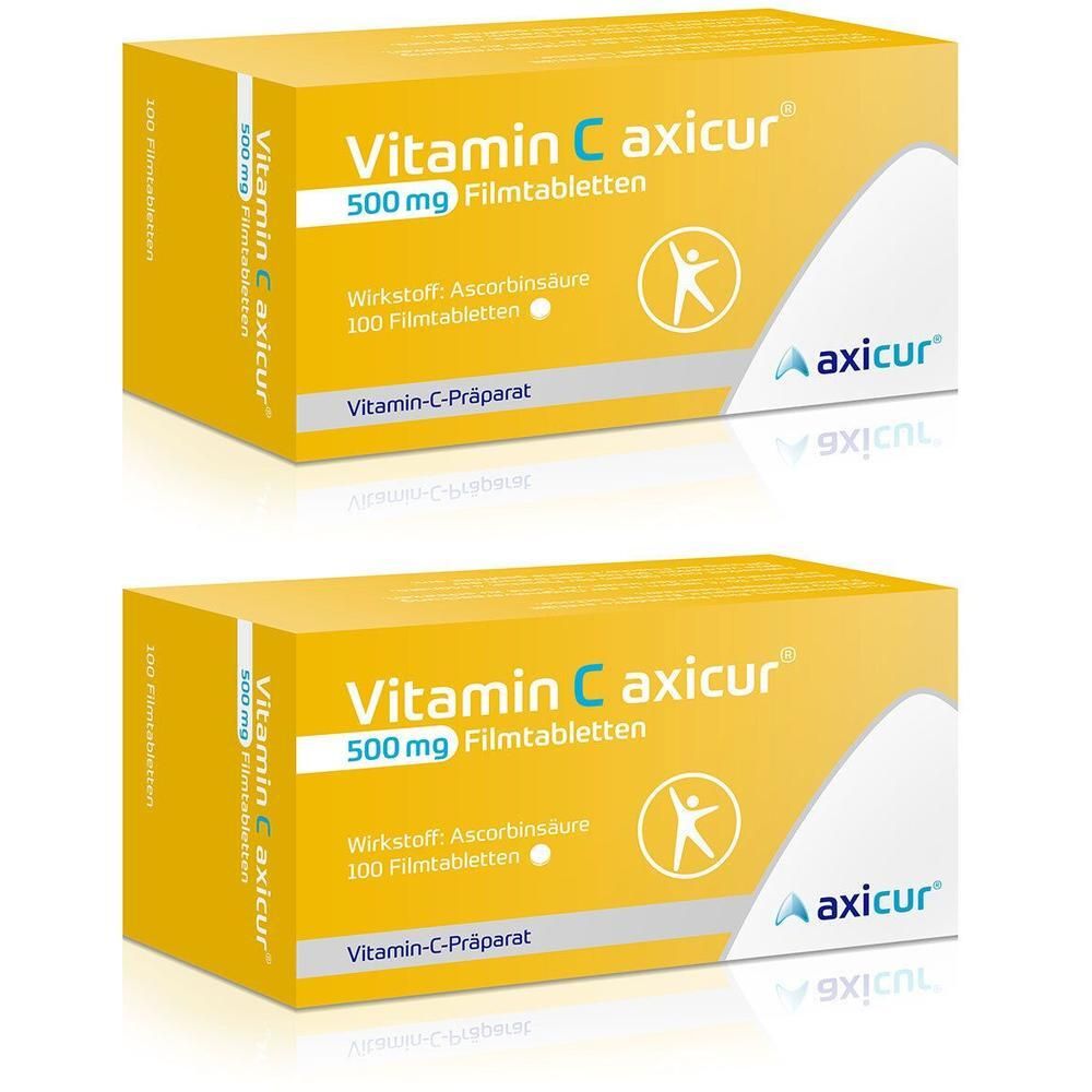 Vitamin C Axicur 500 mg Filmtabletten 2x 2x100 St