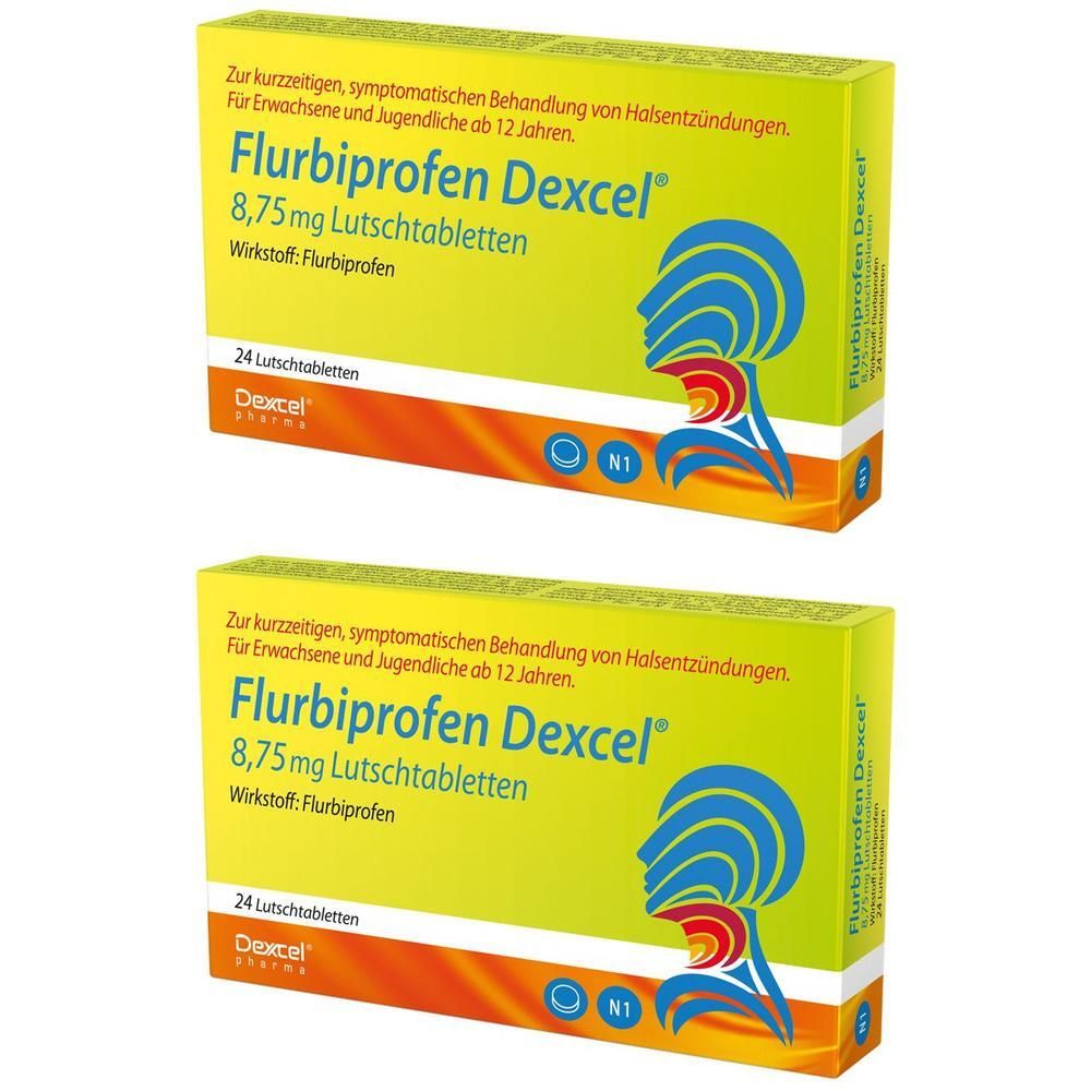 Flurbiprofen Dexcel 8,75 mg Lutschtabletten 2x 2x24 St