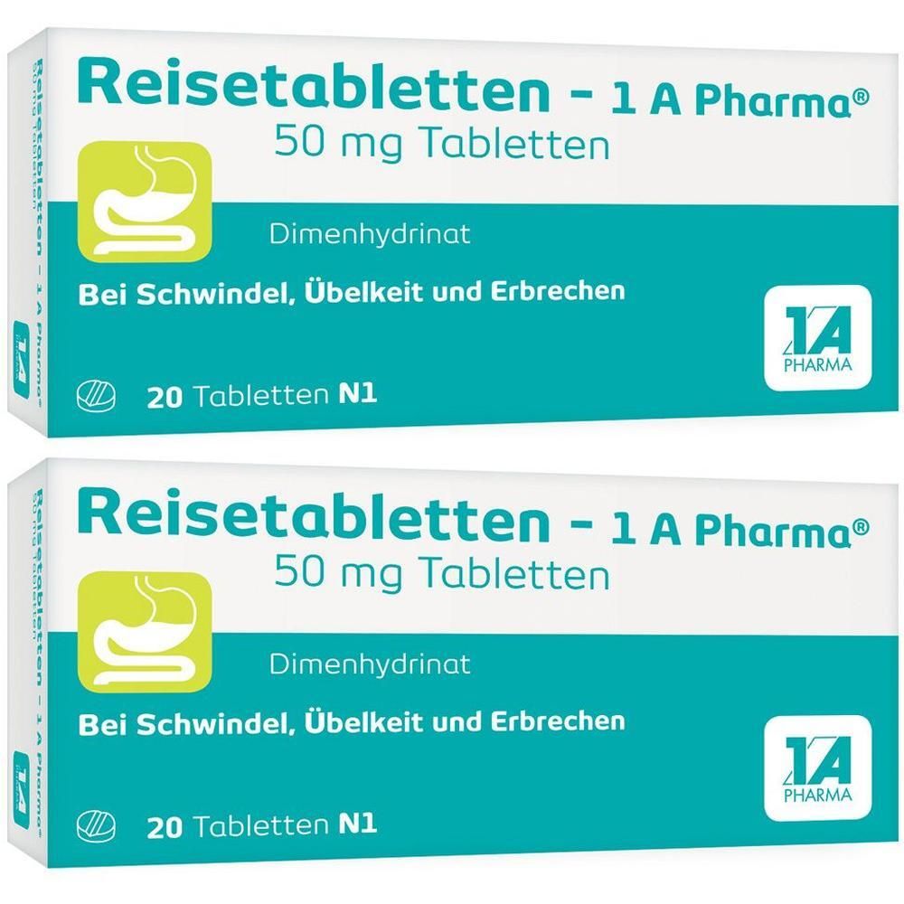 Reisetabletten-1A Pharma 2x 2x20 St Tabletten