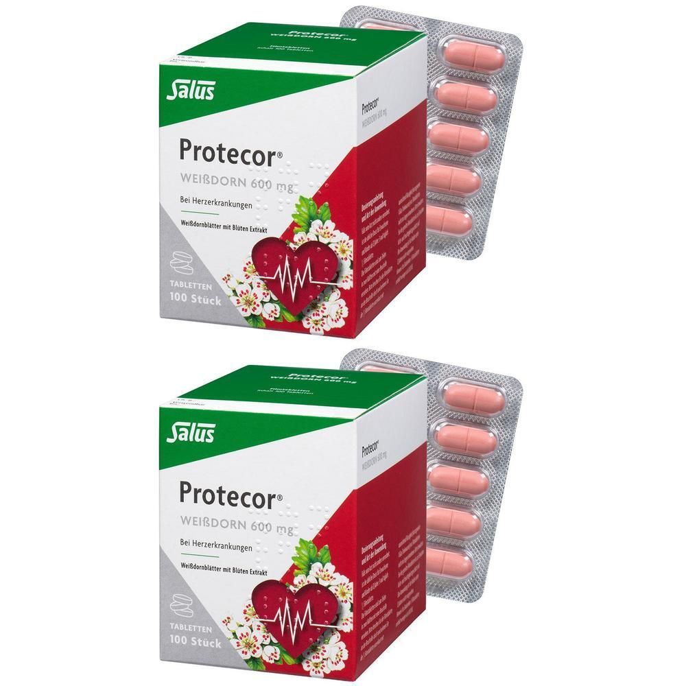 Protecor Weißdorn 600 mg Filmtabletten 2x 2x100 St