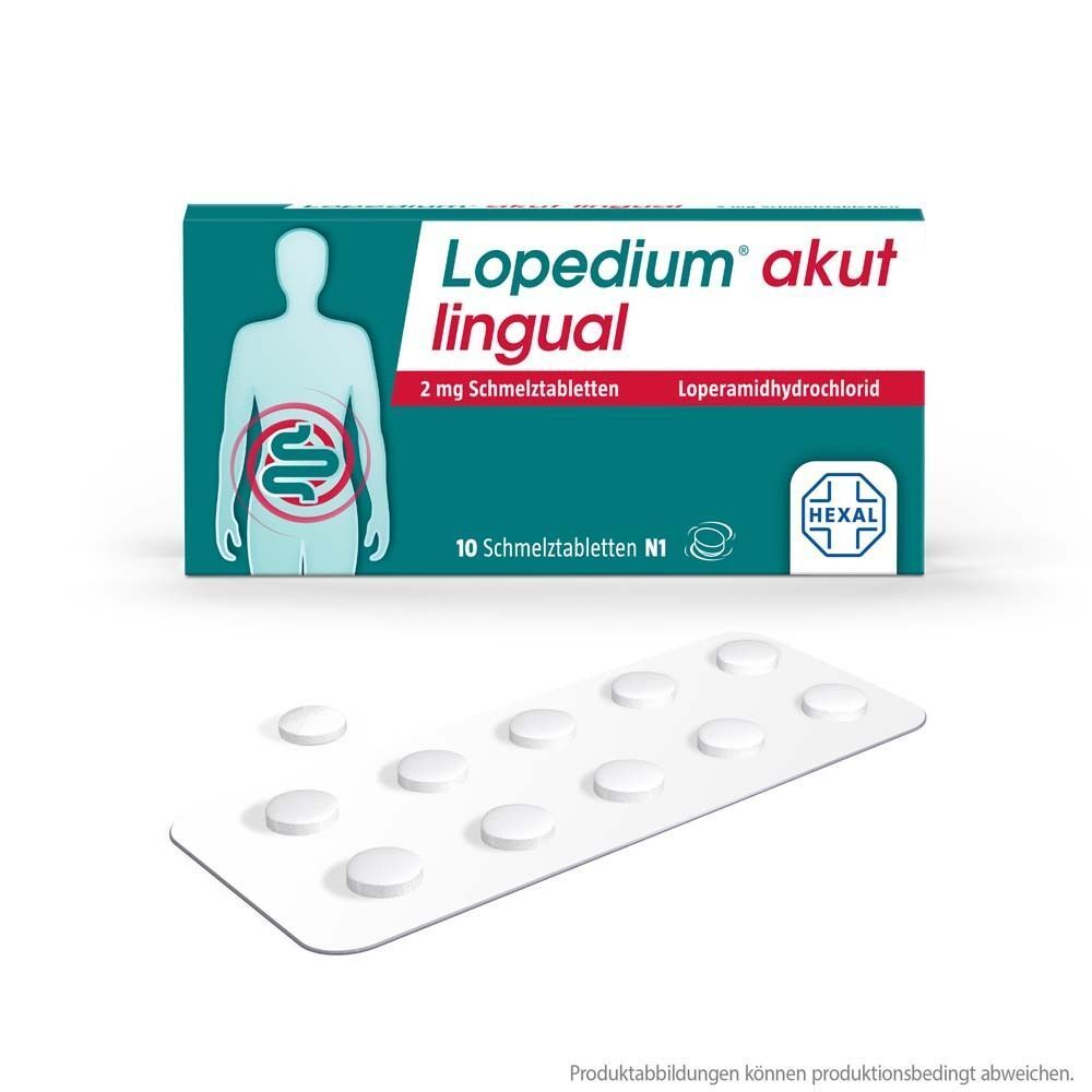 Lopedium akut lingual 2 mg Schmelztabletten 2x 2x10 St