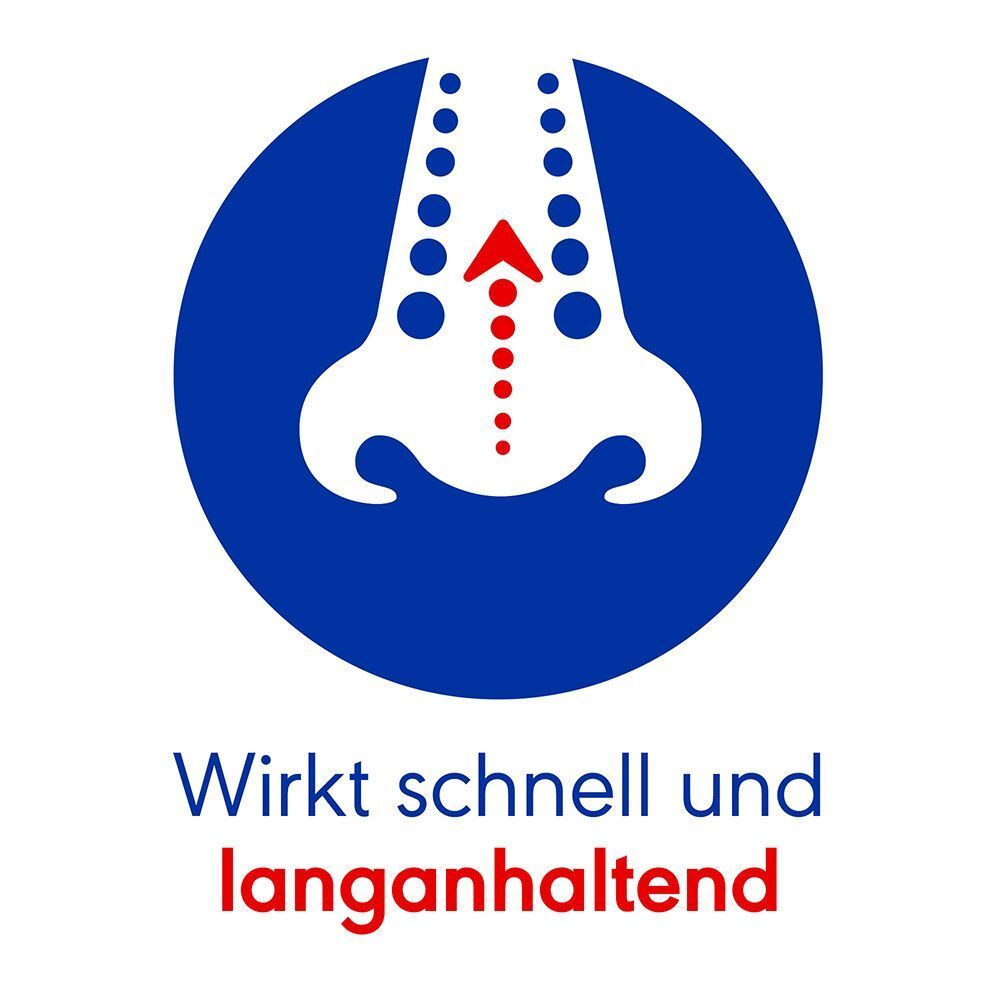 Wirkt schnell und langanhaltend. Symbol einer Nase mit Pfeil nach oben.