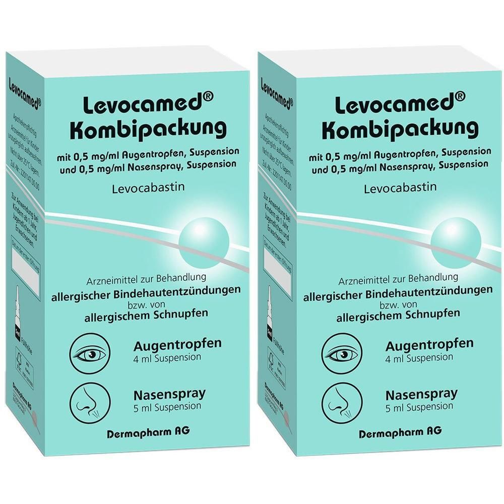 Levocamed Kombi 0,5 mg/ml AT + Nasenspr. 2x 2x1 St Kombipackung