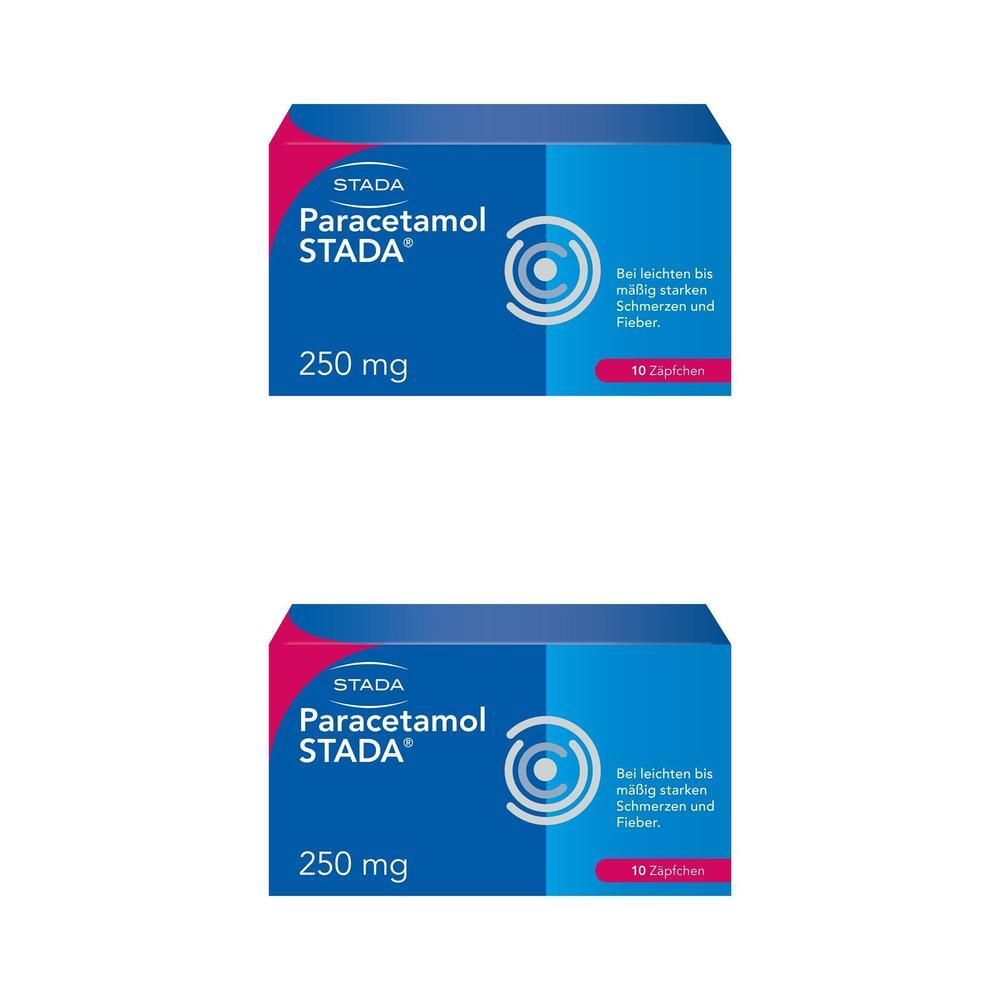 Paracetamol Stada 250 mg Zäpfchen 2x 2x10 St Suppositorien