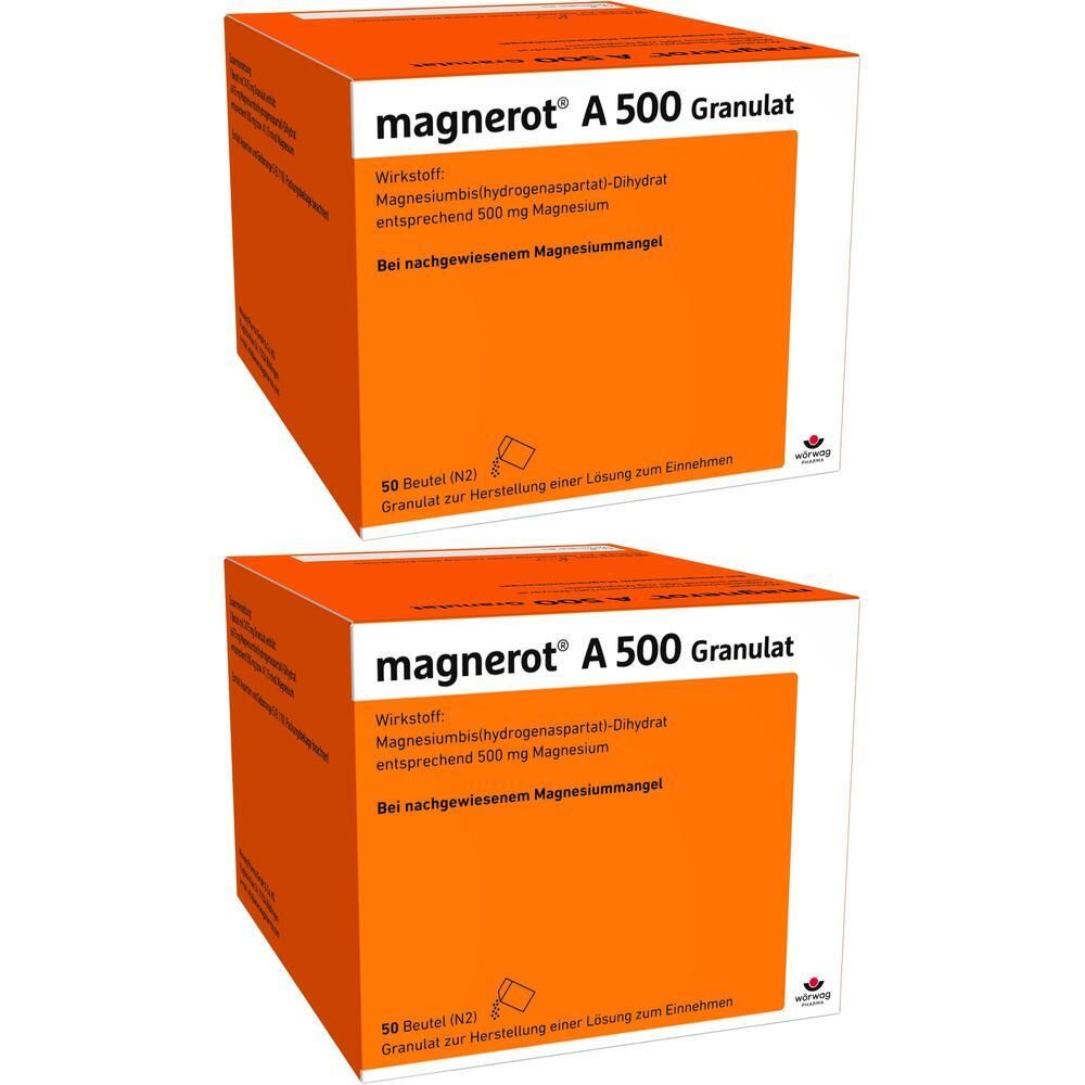 Magnerot A 500 Beutel Granulat 2x 2x50 St