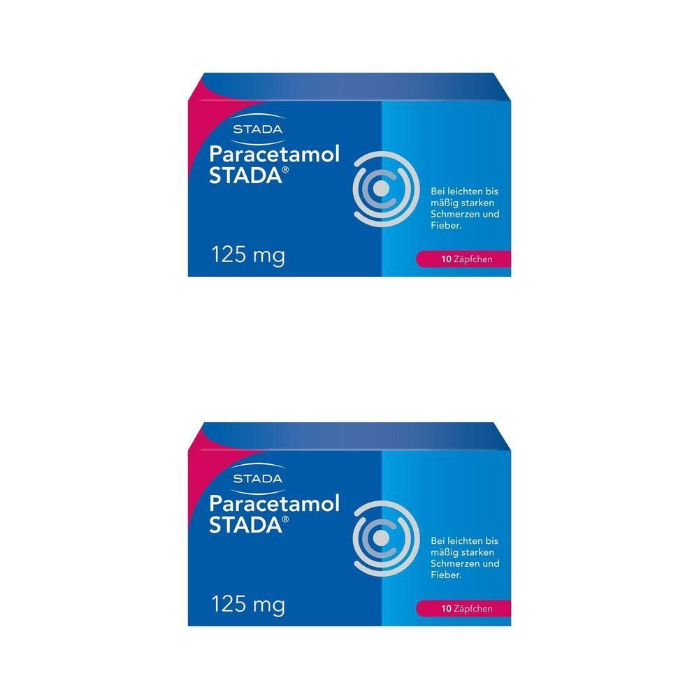 Paracetamol Stada 125 mg Zäpfchen 2x 2x10 St Suppositorien