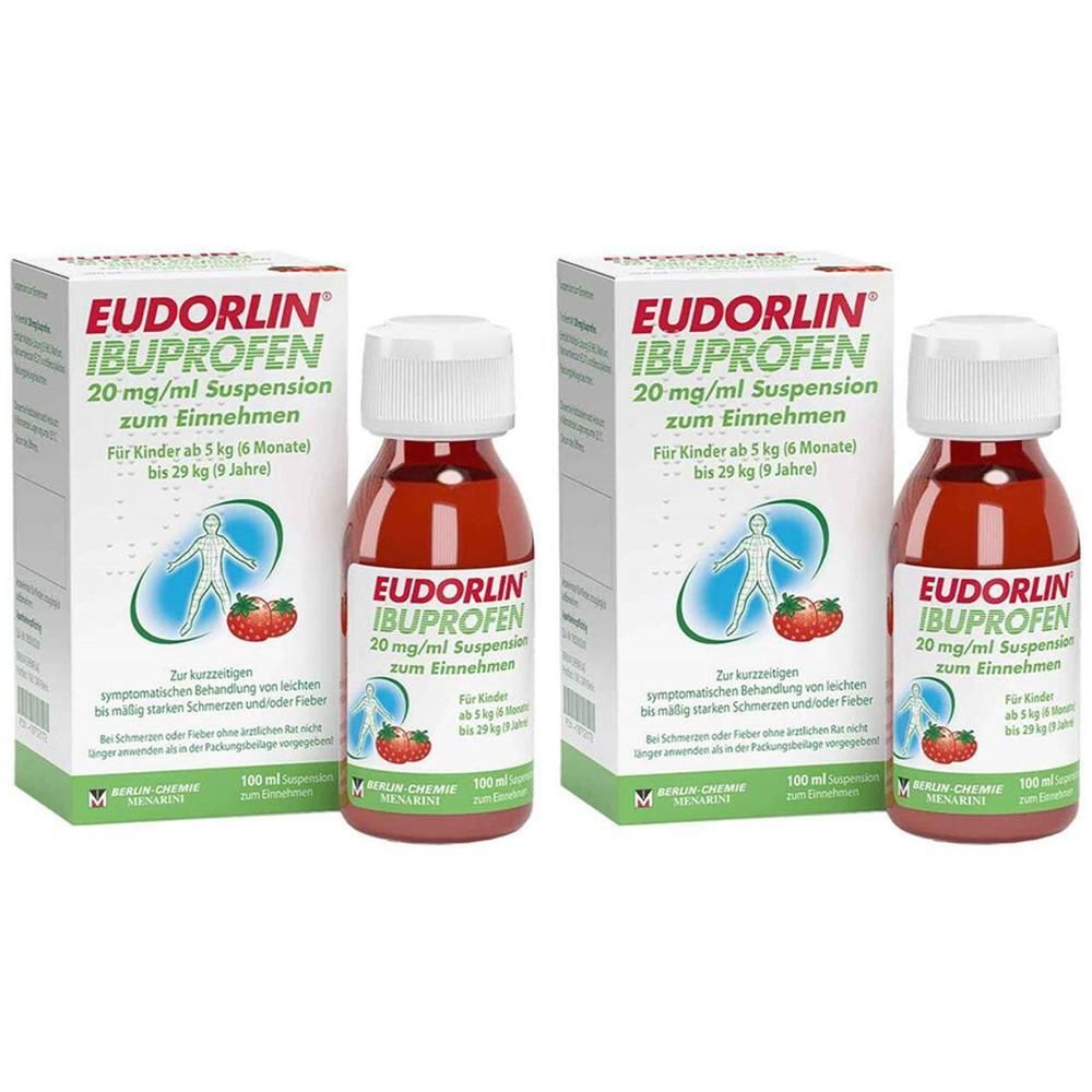 Eudorlin Ibuprofen 20 mg/ml Suspension z.Einnehmen 2x 2x100 ml zum Einnehmen