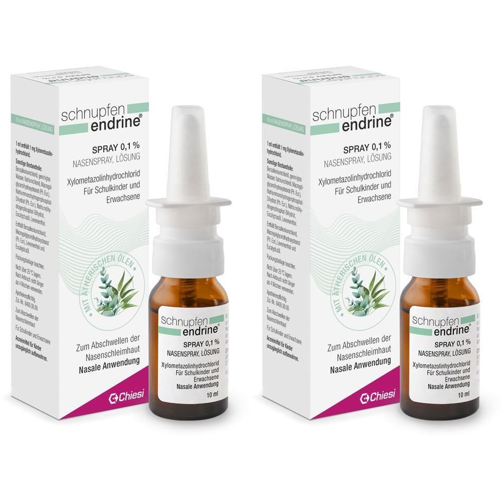 Schnupfen Endrine 0,1% Nasenspray 2x 2x10 ml