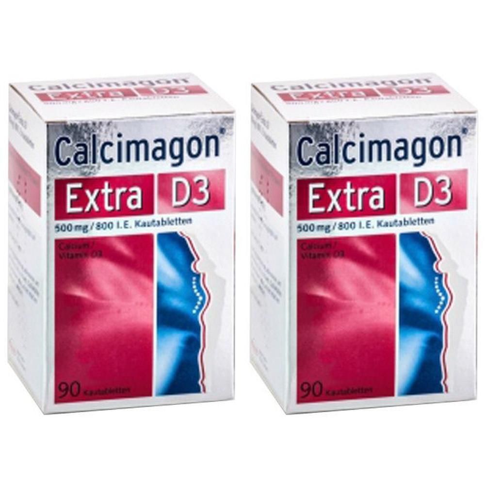 Calcimagon Extra D3 Kautabletten 2x 2x90 St