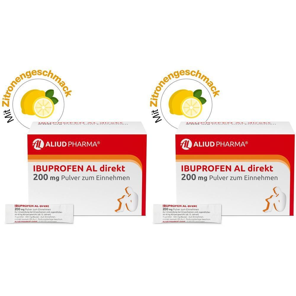 Ibuprofen AL direkt 200 mg Pulver zum Einnehmen 2x 2x20 St