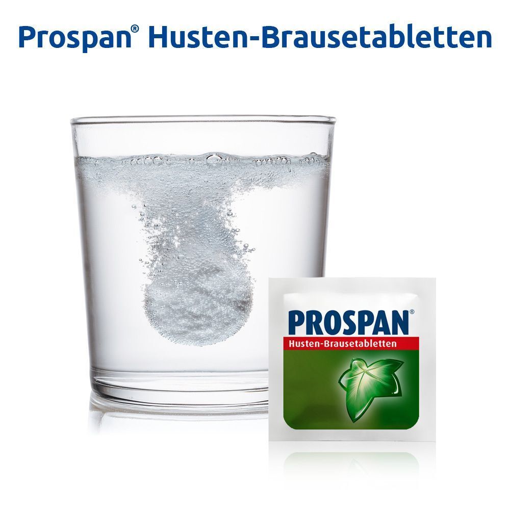 Prospan Husten-Brausetabletten natürlicher Hustenlöser als Heiß- oder Kaltgetränk