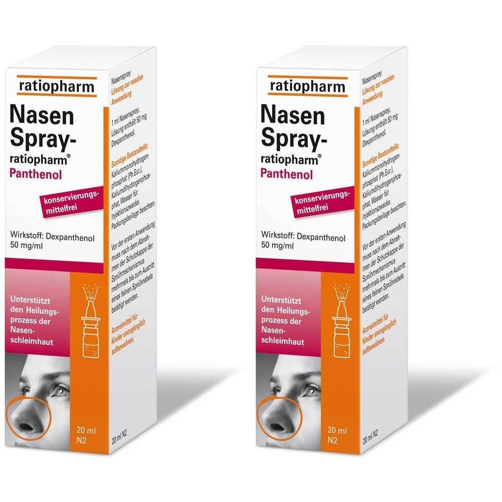 NASENSPRAY-ratiopharm Panthenol 2x 2x20 ml Nasendosierspray