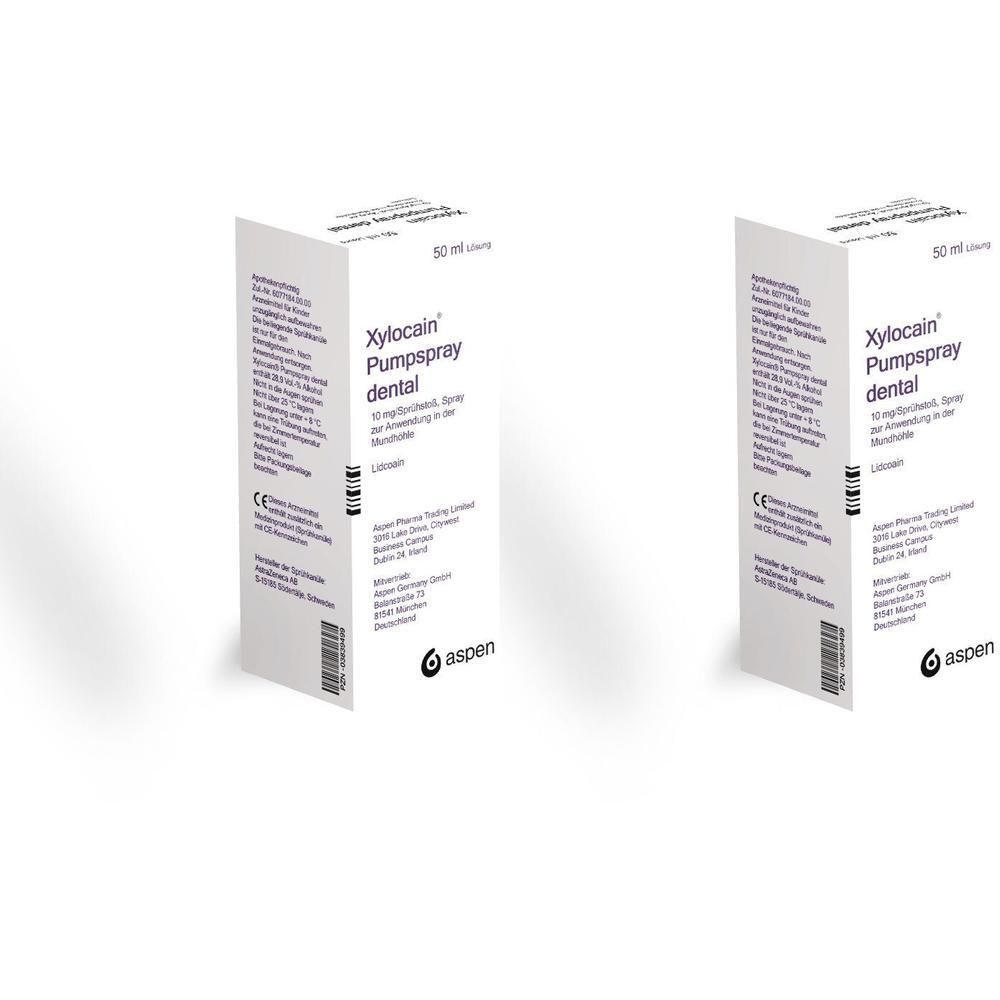 Xylocain Pumpspray Dental 2x 2x50 ml Spray