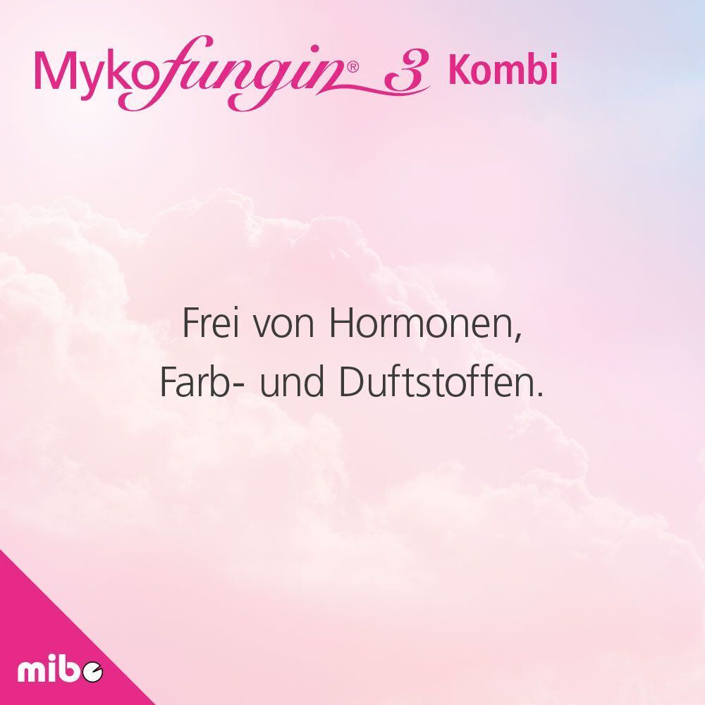 Mykofungin® 3 Kombi: Frei von Hormonen, Farb- und Duftstoffen.