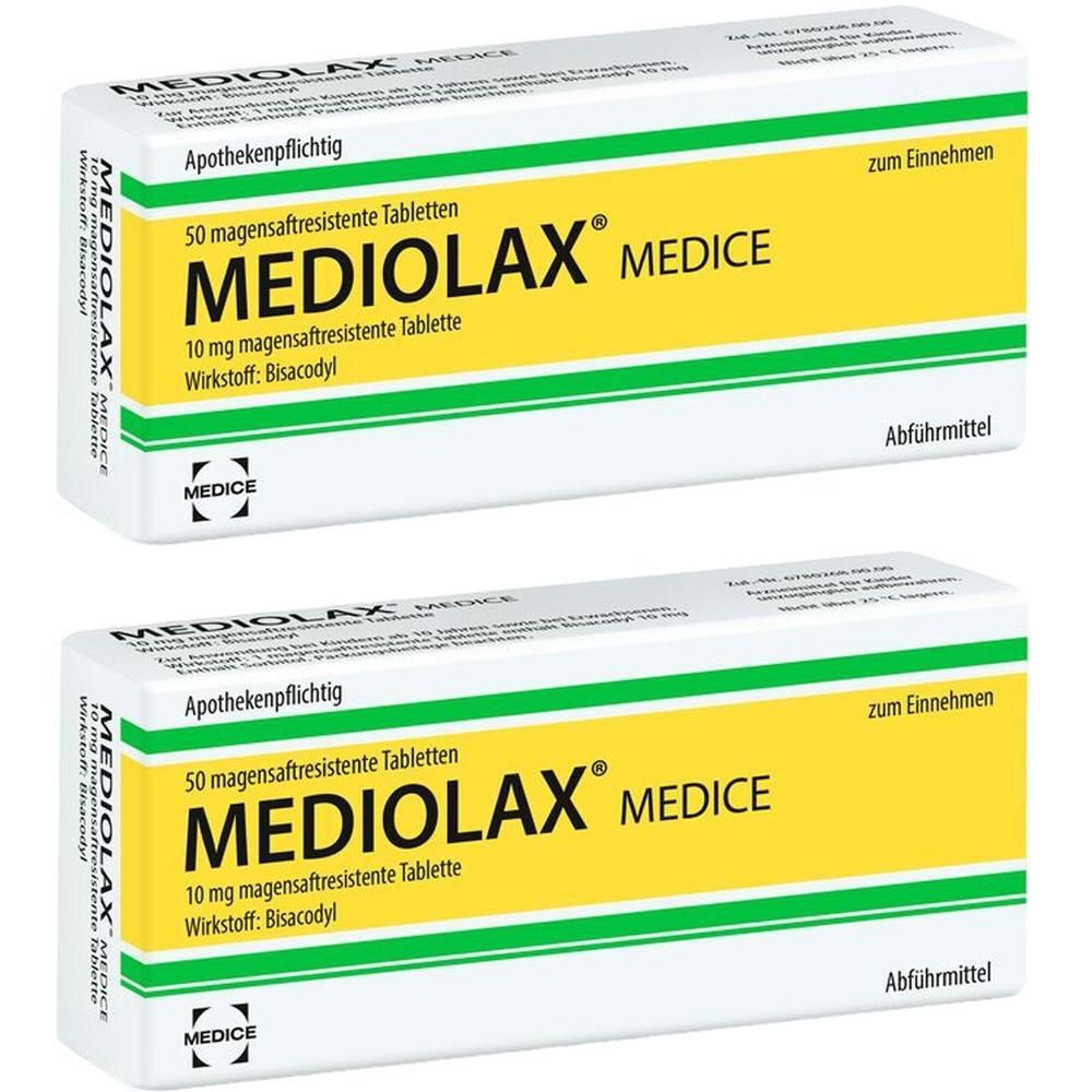 Mediolax Medice magensaftresistente Tabletten 2x 2x50 St magensaftresistent