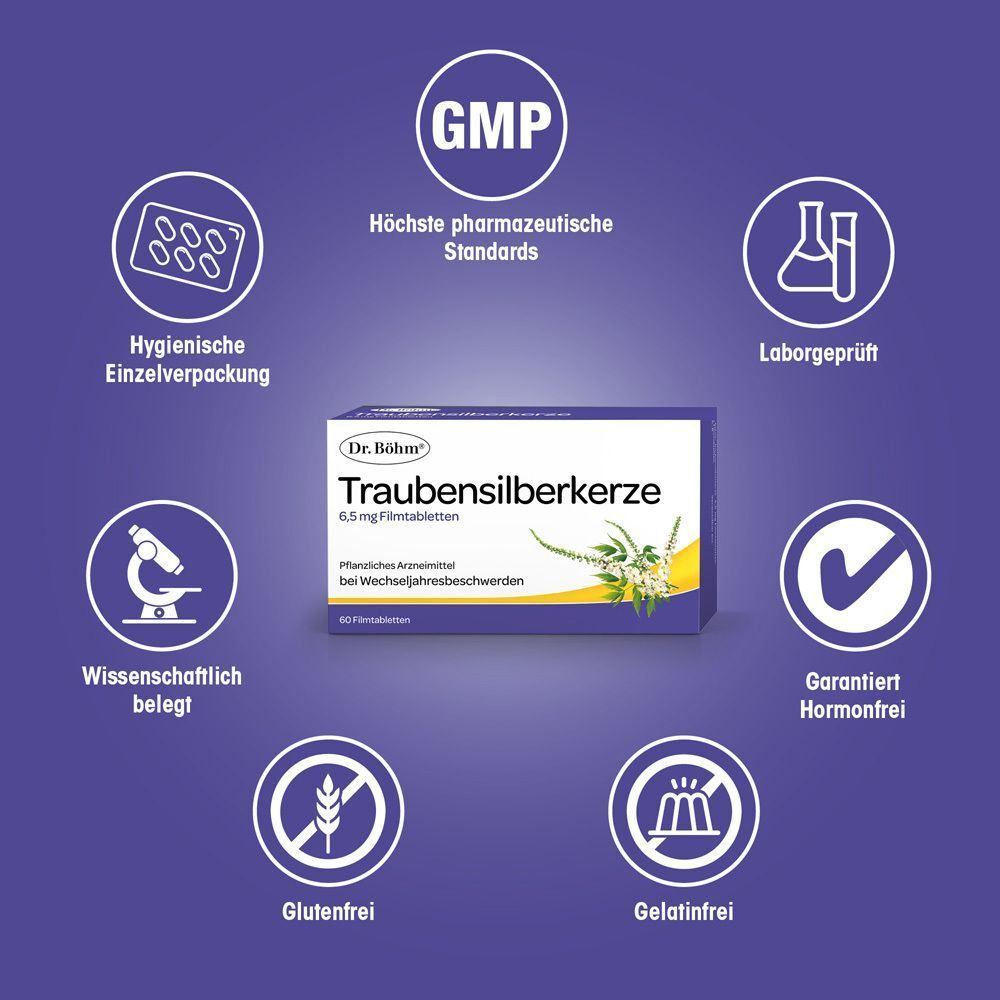 Dr. Böhm® Traubensilberkerze 6,5 mg Filmtabletten