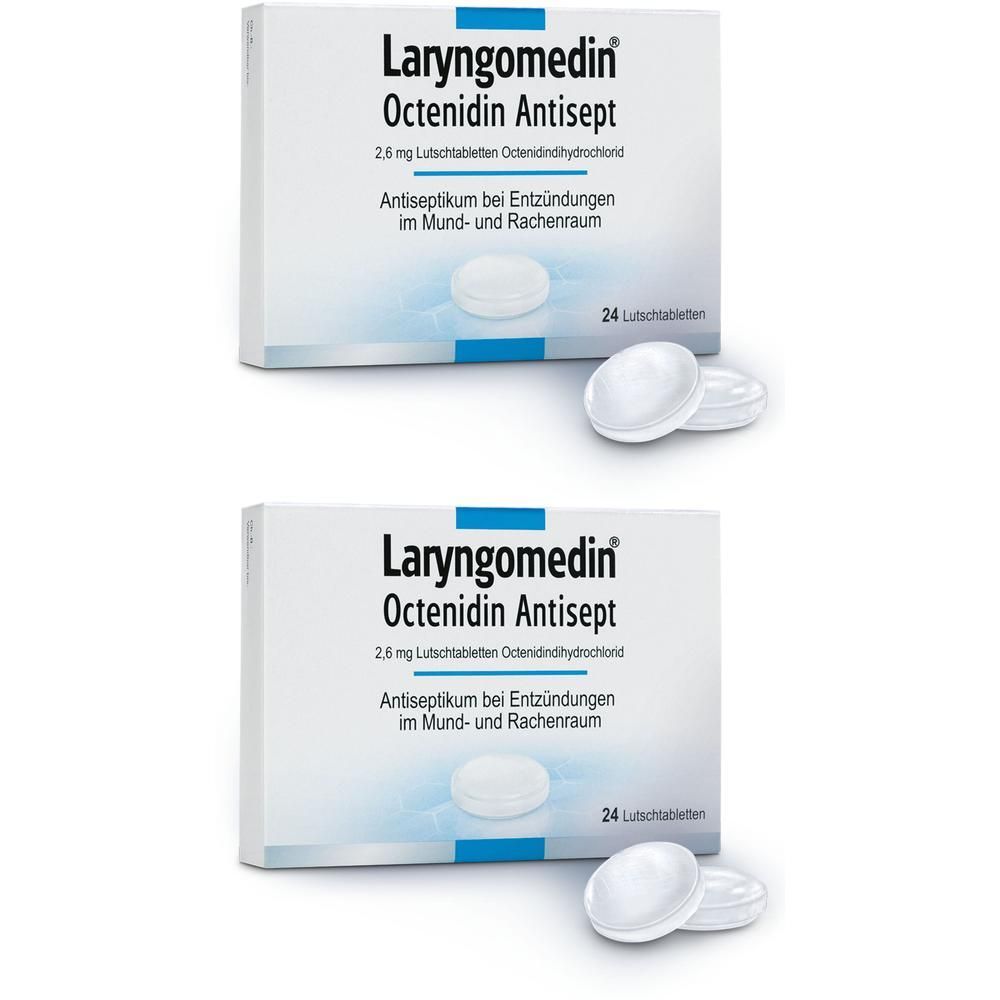 Laryngomedin Octenidin Antisept 2,6 mg Lutschtabl. 2x 2x24 St Lutschtabletten