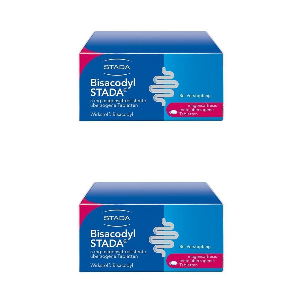 Bisacodyl Stada 5 mg magensaftres.überzog.Tabl. 2x 2x100 St Tabletten magensaftresistent