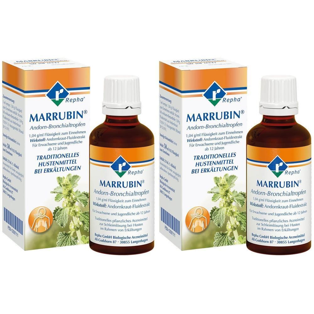 Marrubin Andorn-Bronchialtropfen 2x 2x50 ml Tropfen