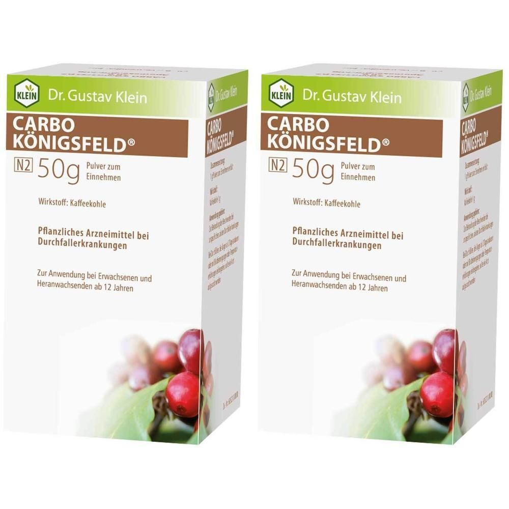 Carbo Königsfeld Pulver 2x 2x50 g