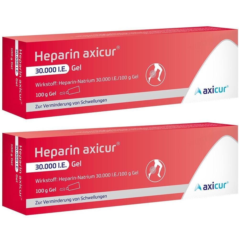 Heparin Axicur 30.000 I.e. Gel 2x 2x100 g