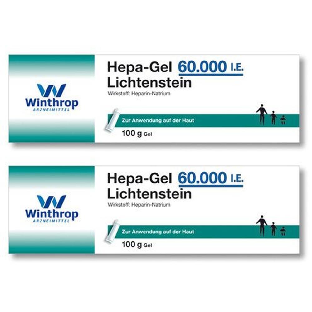 Hepa GEL 60.000 I.e. Lichtenstein 2x 2x100 g Gel