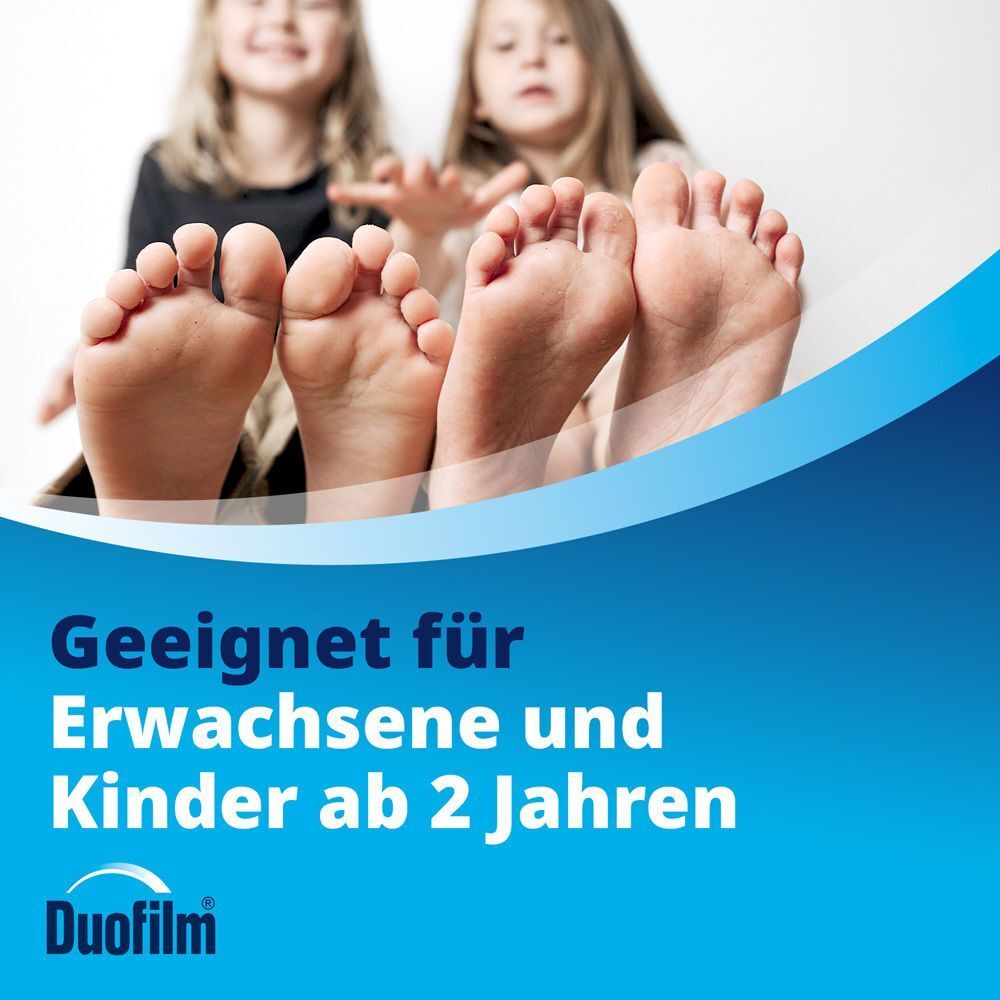 Füße von Kindern, für die Duofilm Lösung geeignet ist.