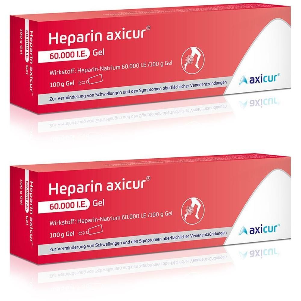 Heparin Axicur 60.000 I.e. Gel 2x 2x100 g