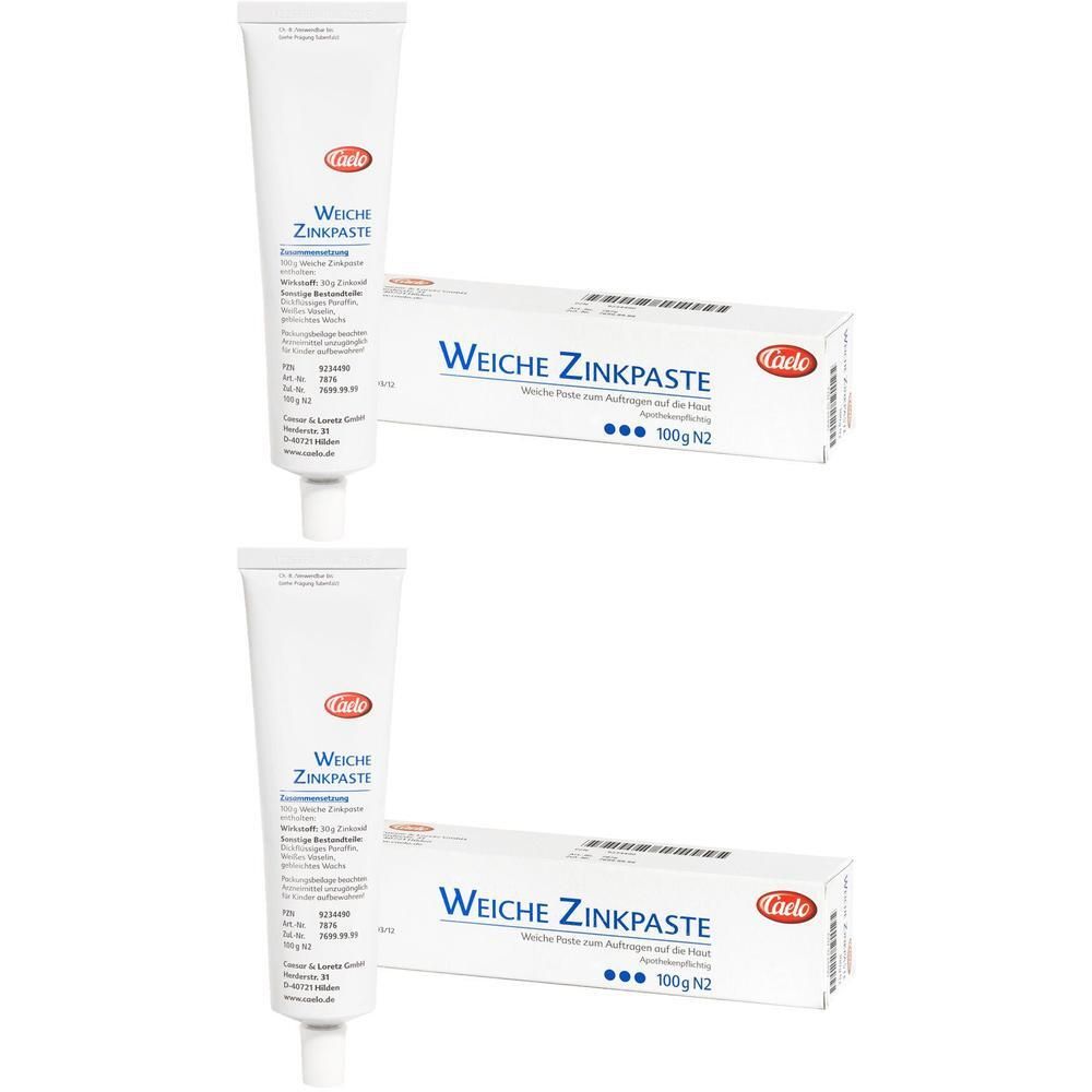 Zinkpaste weich Caelo HV-Packung 2x 2x100 g Paste