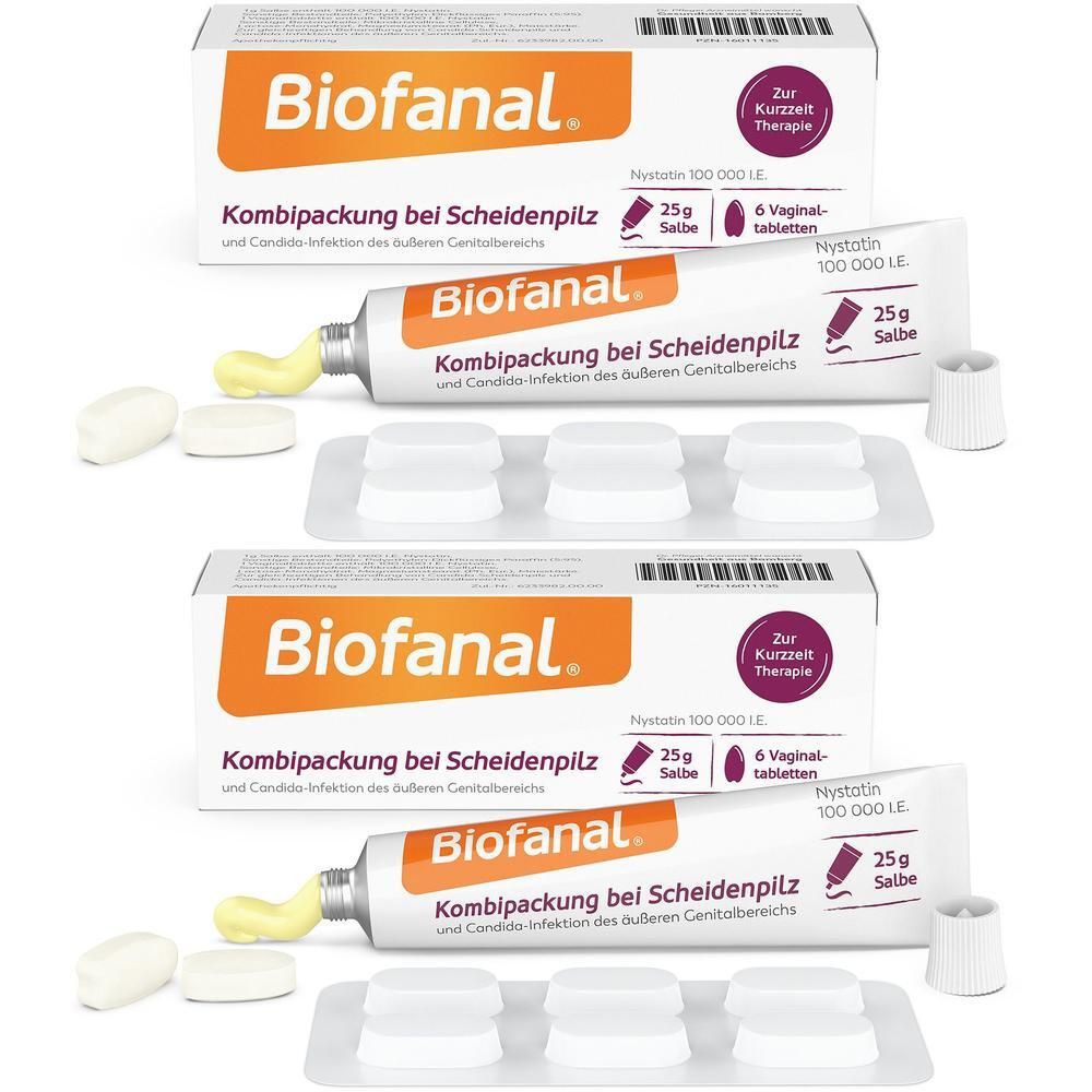 Biofanal Kombipackung b.Scheidenpilz Vagtab.+Salbe 2x 2x1 St