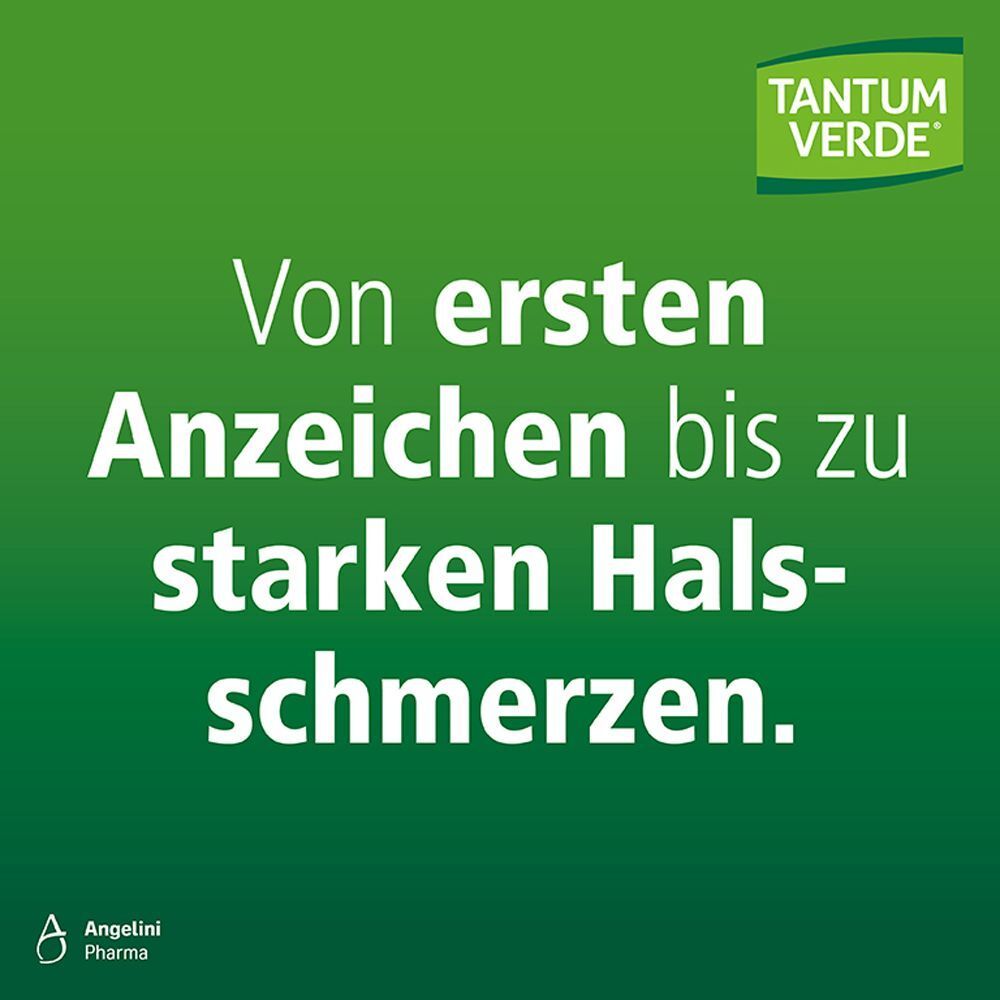 Text: Von ersten Anzeichen bis zu starken Halsschmerzen.