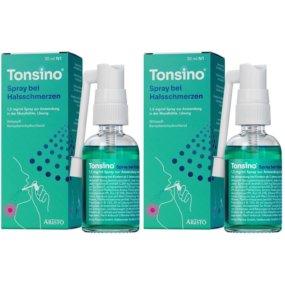 Tonsino Spray b.Hals.1,5mg/ml Spr.z.Anw.i.d.Mundhö 2x 2x30 ml