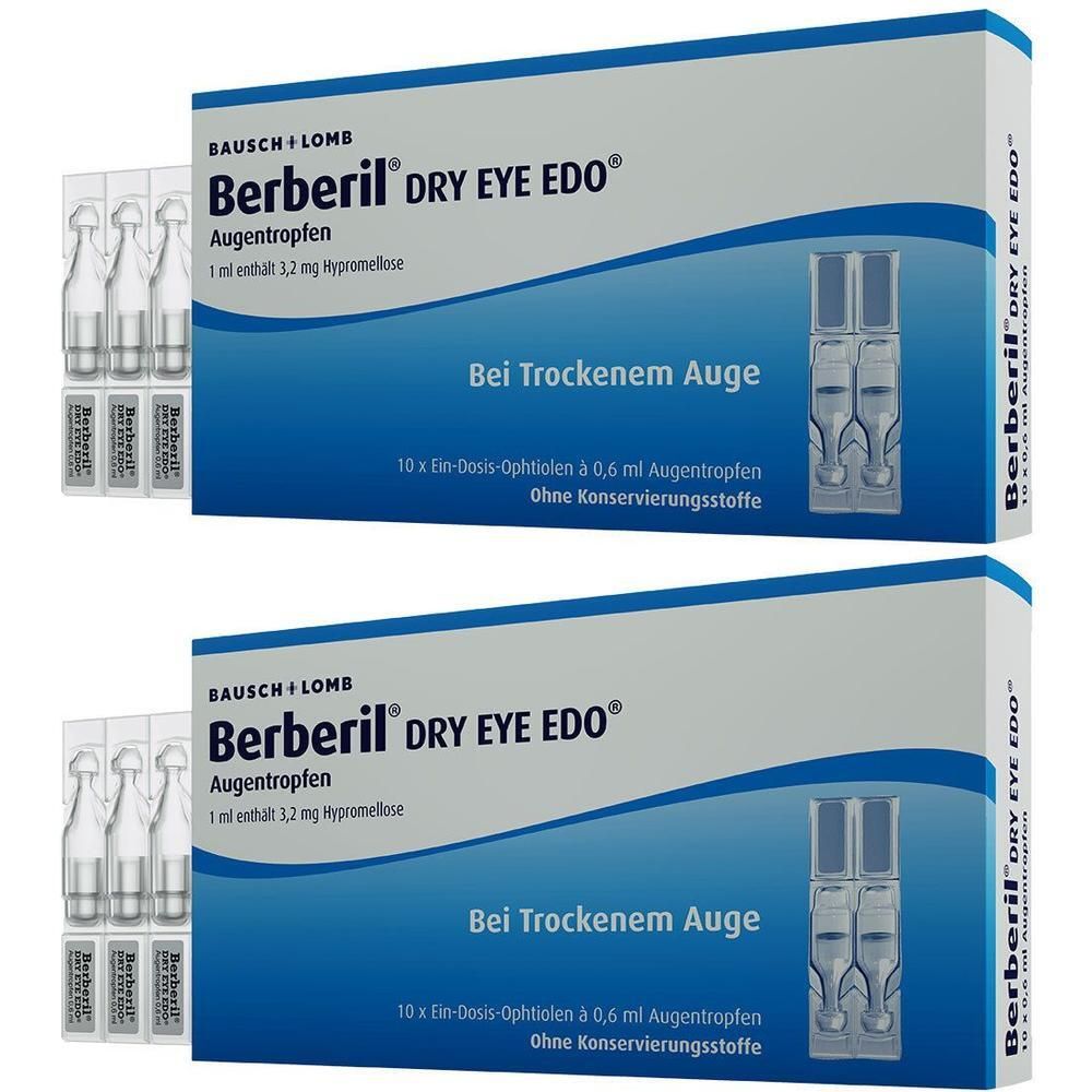 Berberil Dry Eye EDO Augentropfen 2x 2x10x0,6 ml