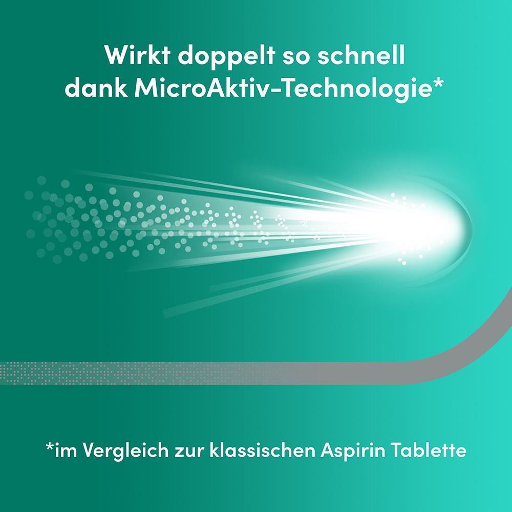 Grafik, die die MicroAktiv-Technologie für schnellere Wirkung zeigt.