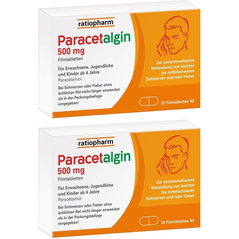 Paracetalgin 500 mg Filmtabletten 2x 2x20 St