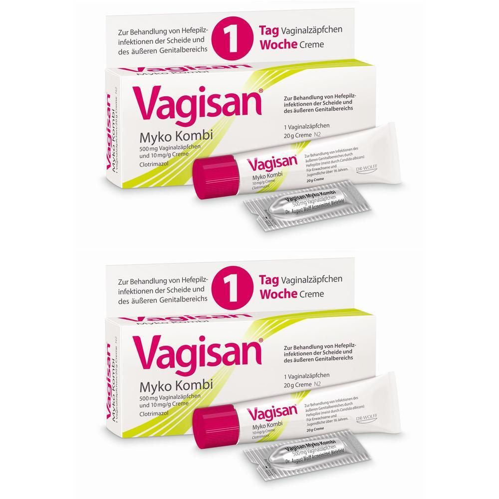 Vagisan Myko Kombi 1-Tagestherapie 2x 2x1 St Kombipackung