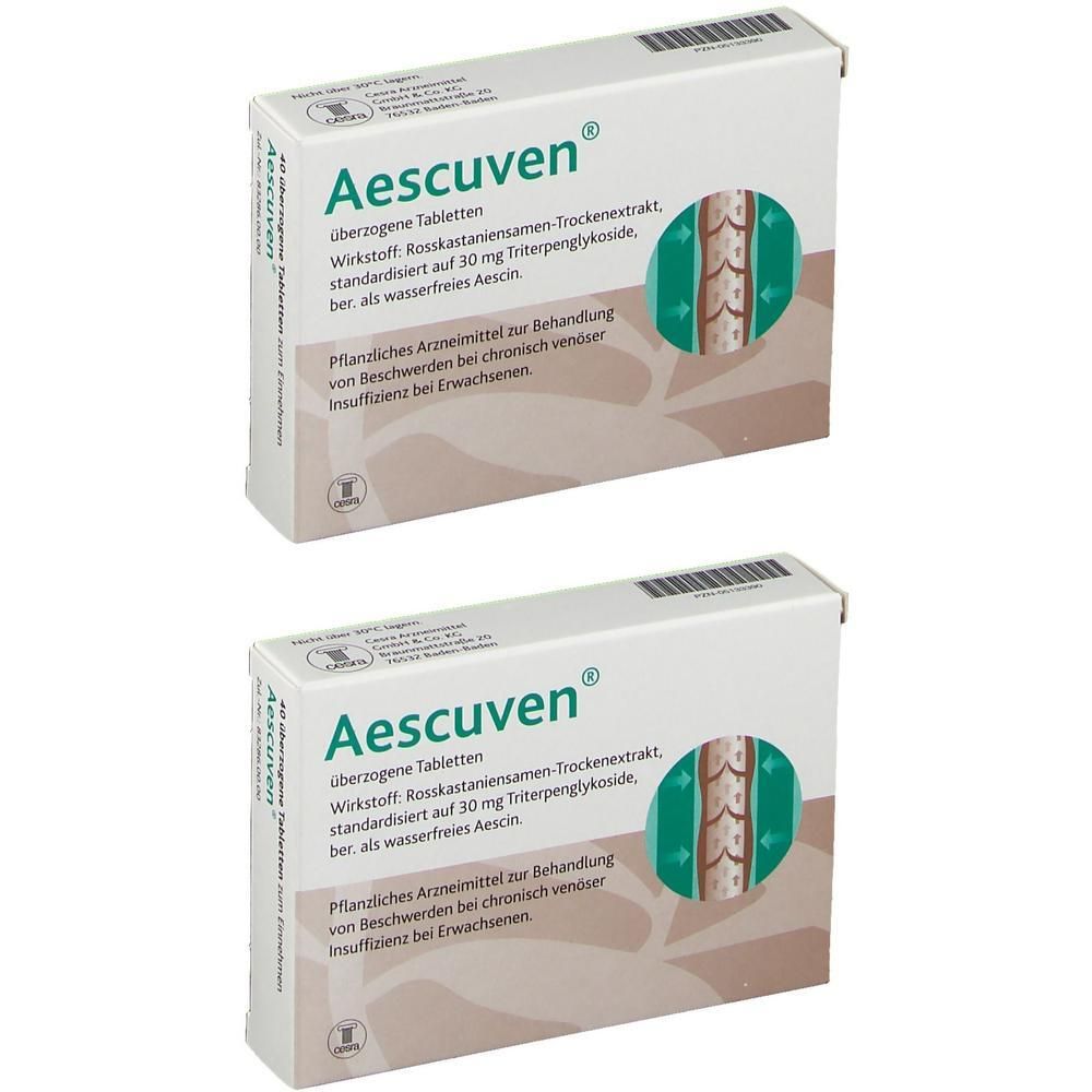 Aescuven überzogene Tabletten 2x 2x40 St Überzogene