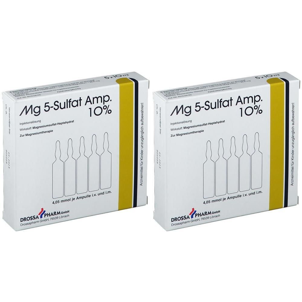 MG 5 Sulfat Amp. 10% Injektionslösung 2x 2x5 St